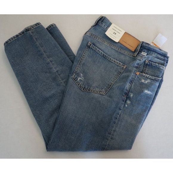 Citizens of Humanity Women's Sz 29 Old Blue Emery Cropped Relaxed Fit Jeans $218 - Picture 8 of 10
